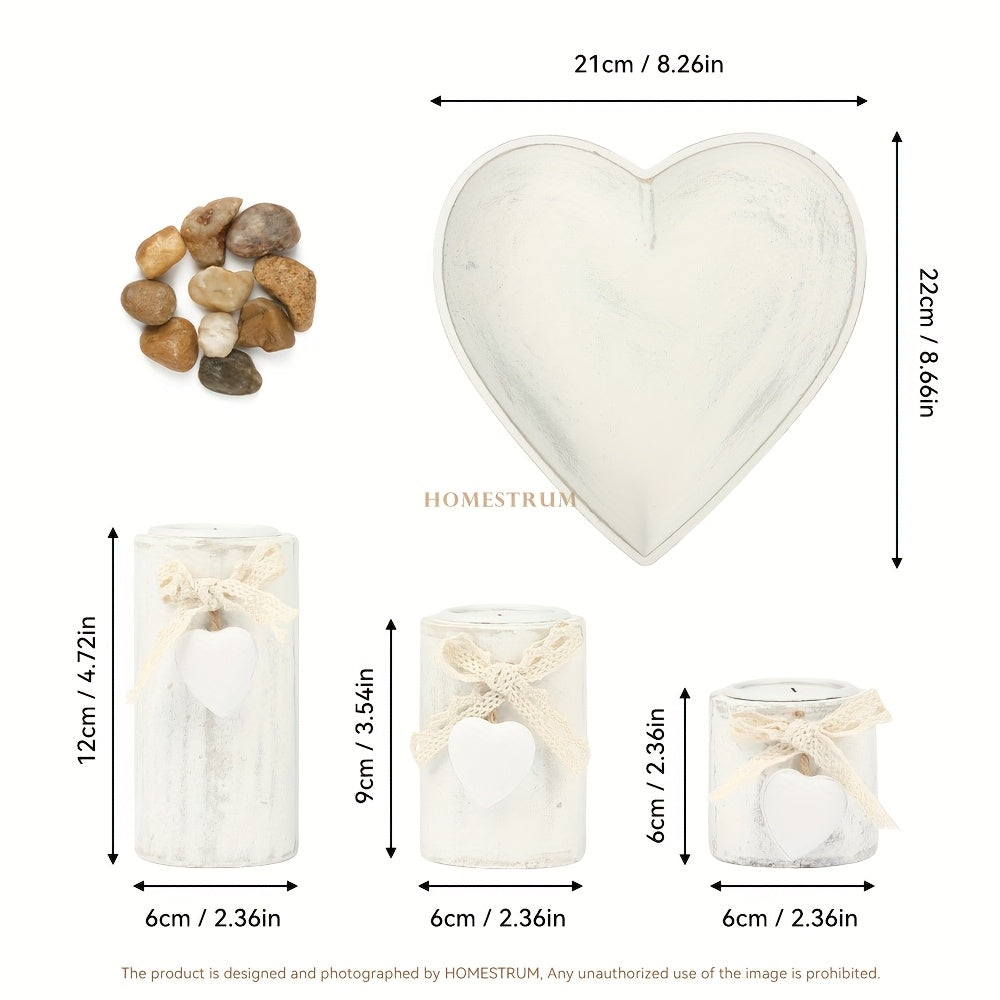 Súprava svietnikov – biela