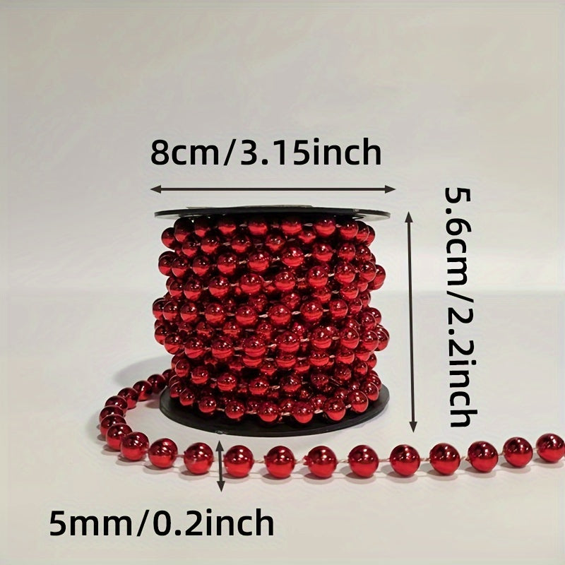 Vianočné dekorácie – reťaz s korálkami