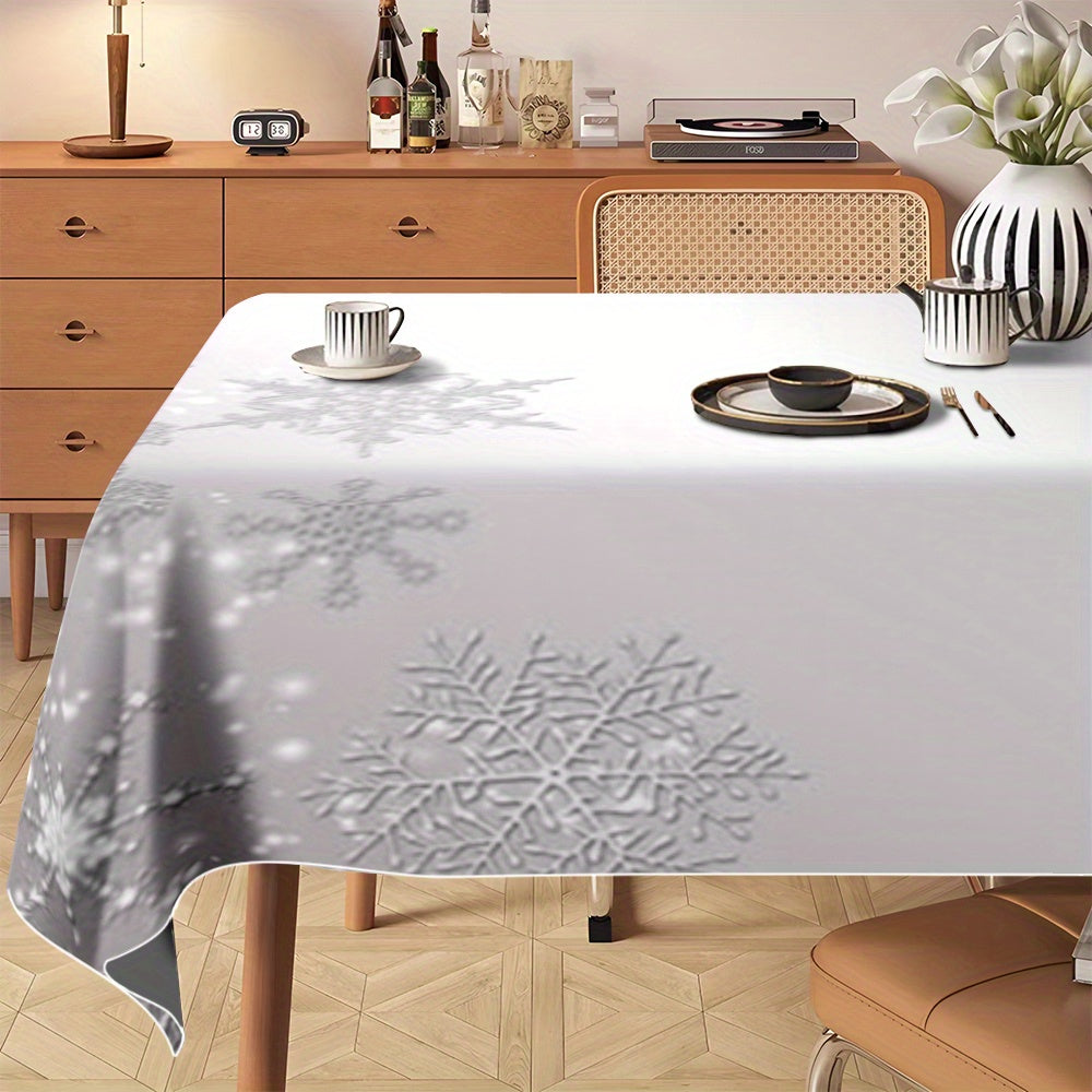 Vianočný obrus – elegantný vzor snehových vločiek