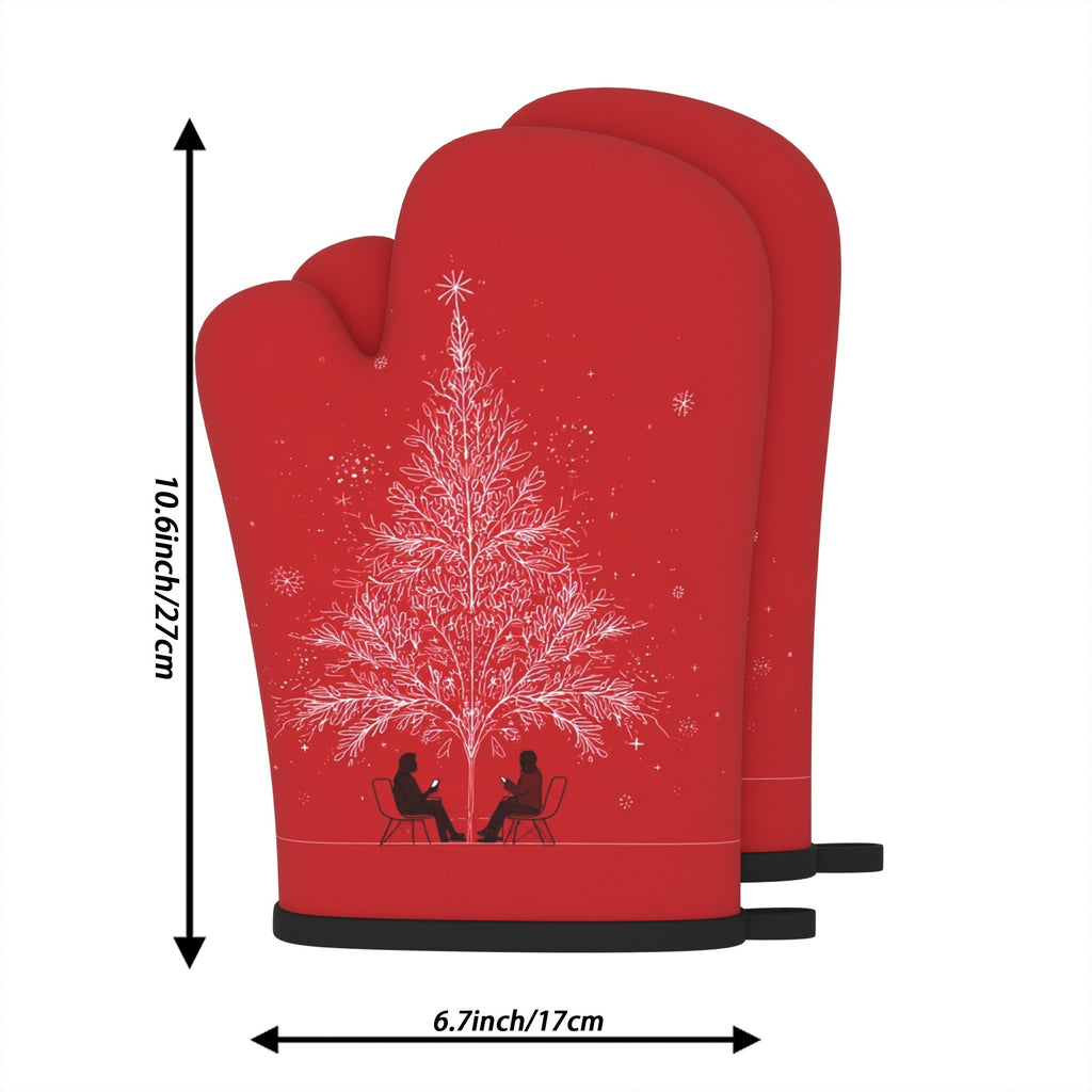 Rukavice do rúry – Vianočný stromček