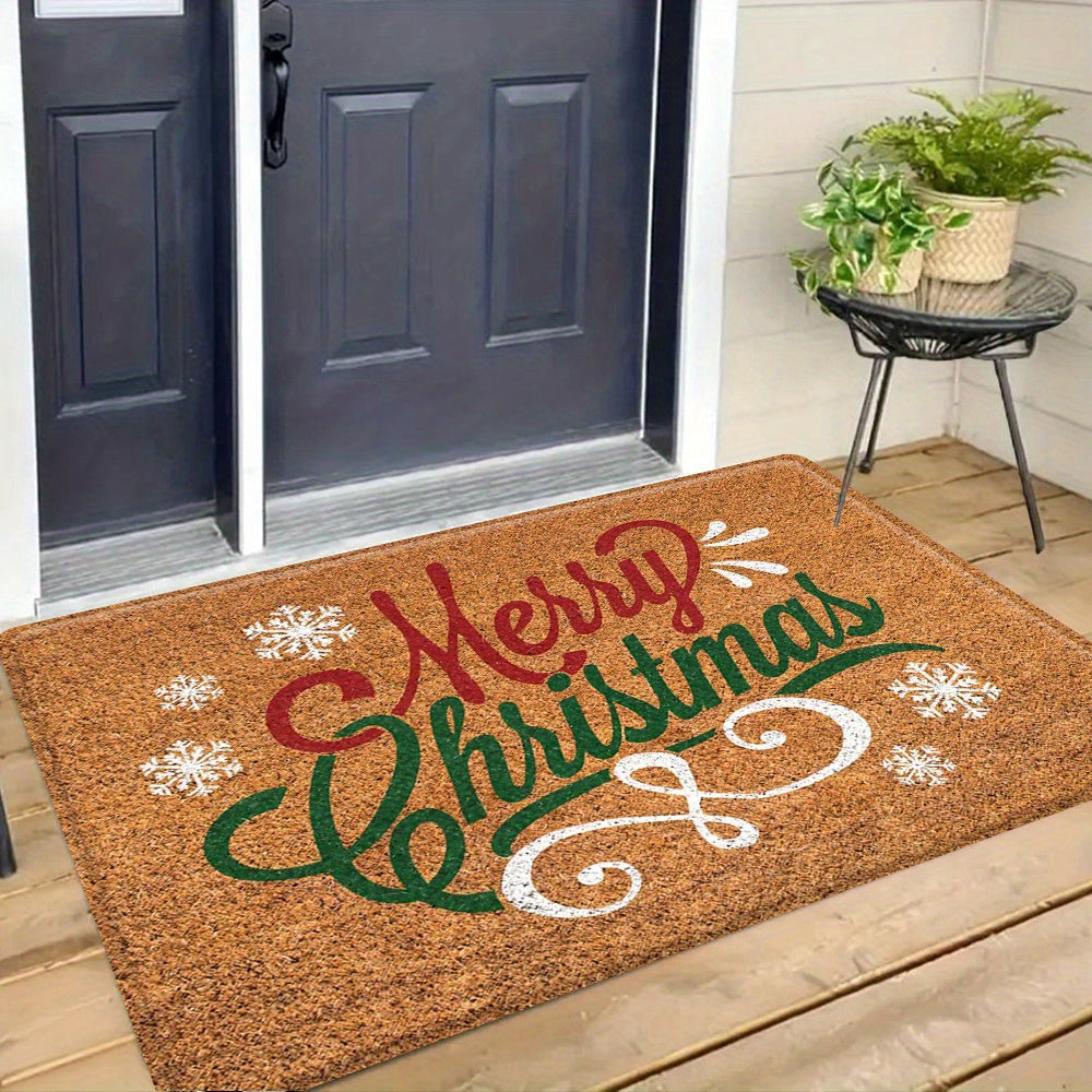 Vianočná rohožka – červená a zelená