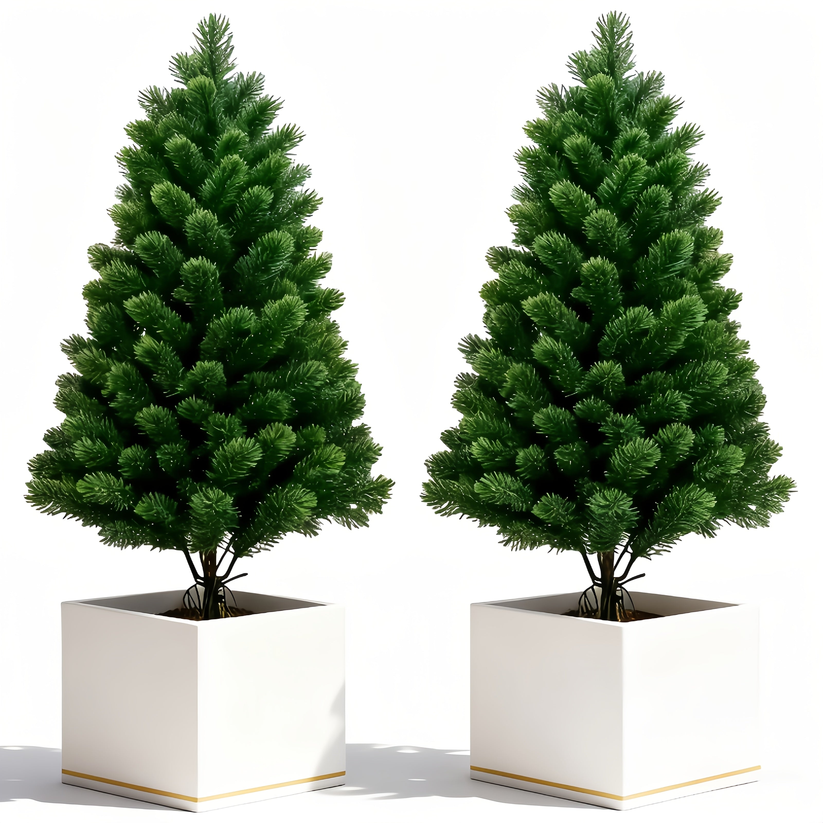 Umelé vianočné stromy – dva obrovské