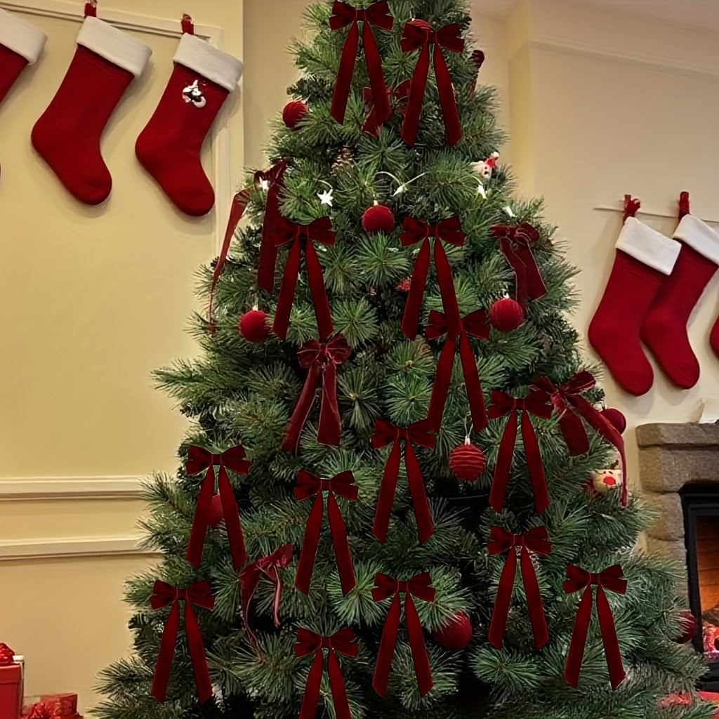 Vianočné mašle – červené