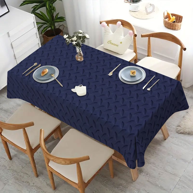 Obrus – tmavomodrý vlnitý