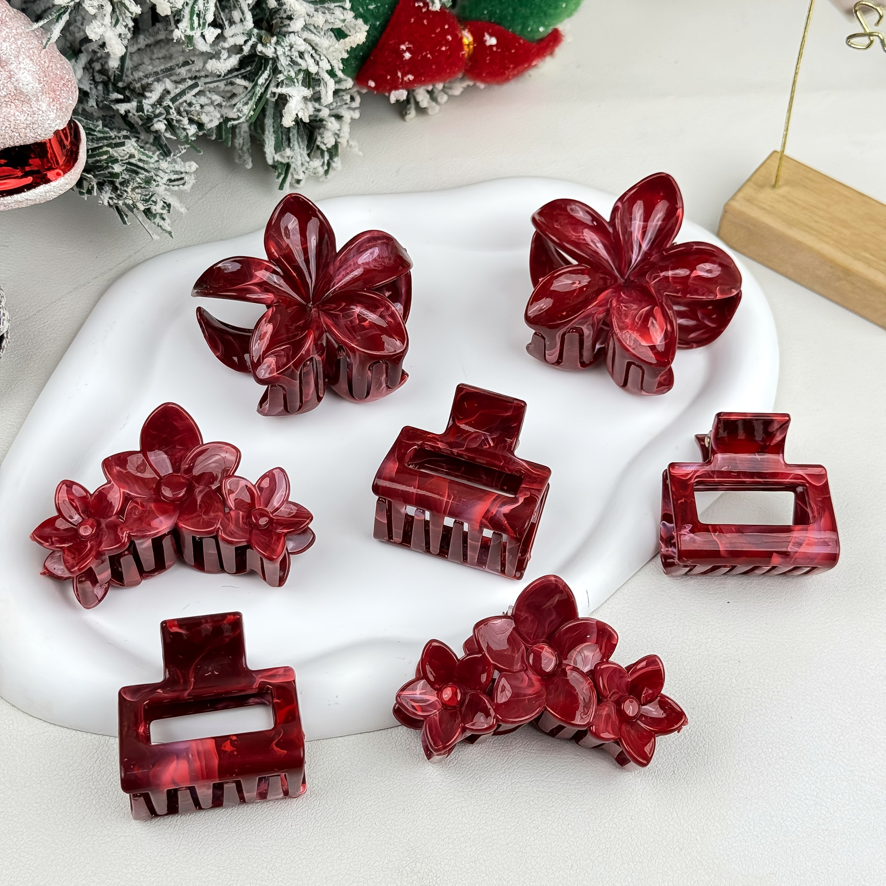 Sada kvetinových sponiek do vlasov – 7ks