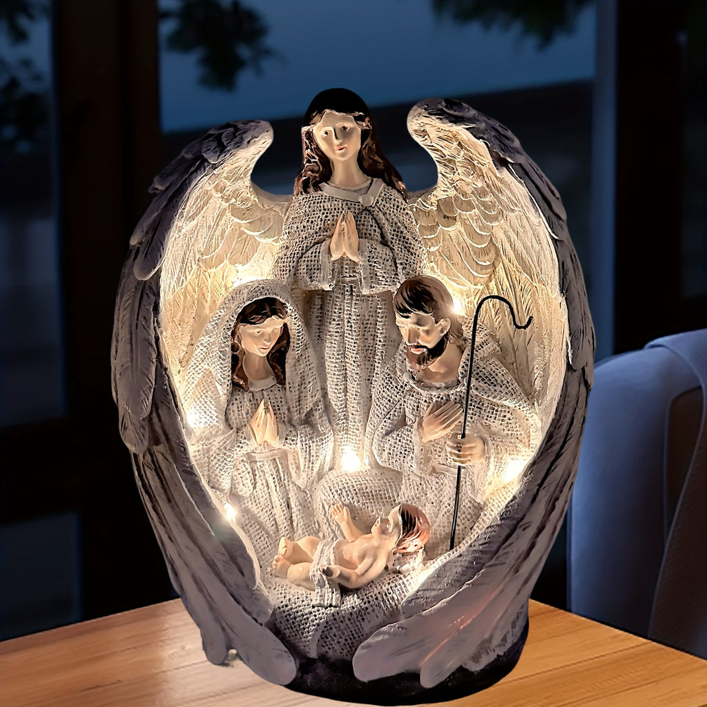 Svätá rodina v náručí anjela