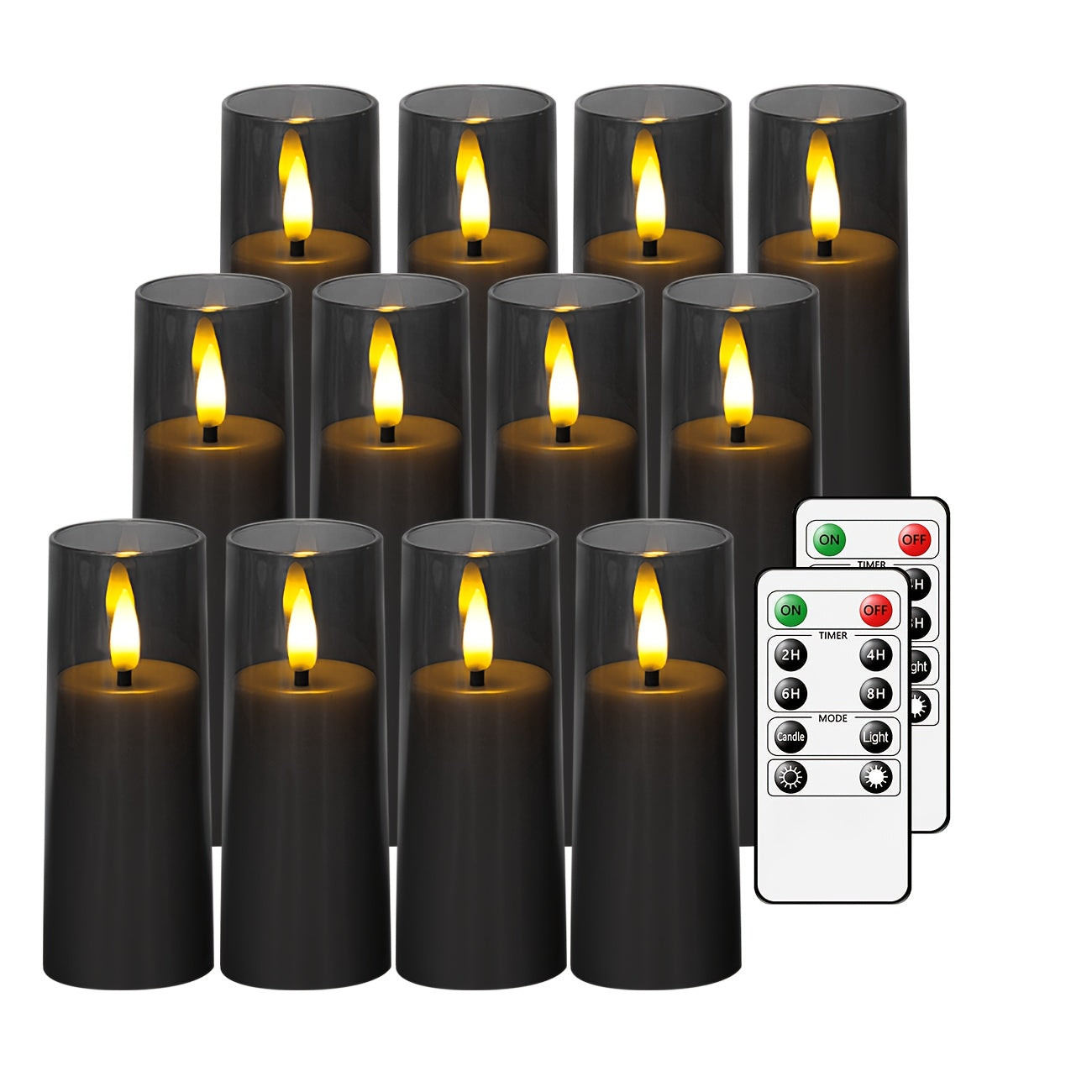 LED sviečky – 12ks rôzne farby