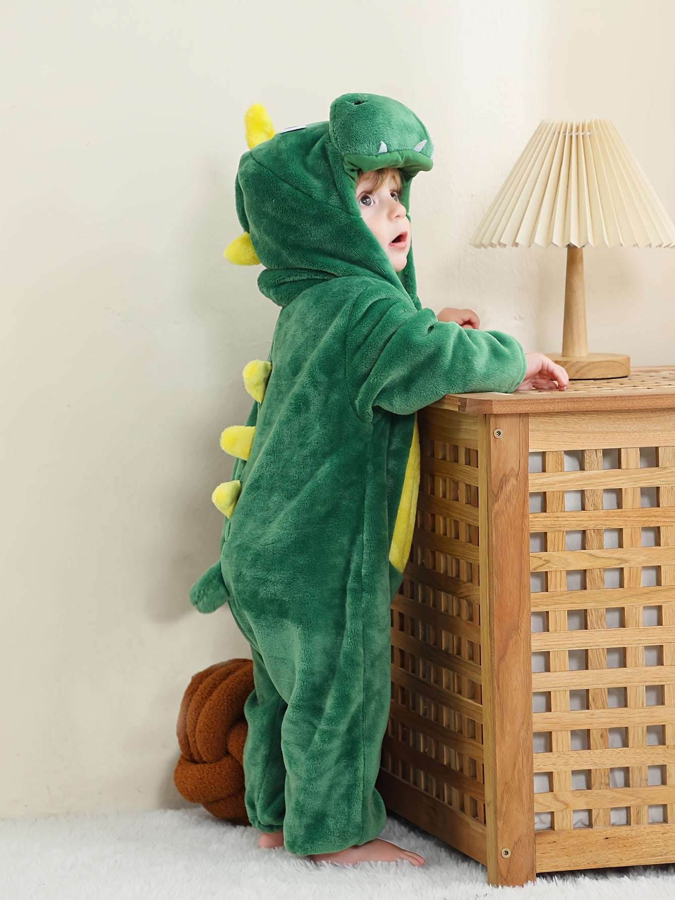 Detský overal s kapucňou – zelený jednorožec