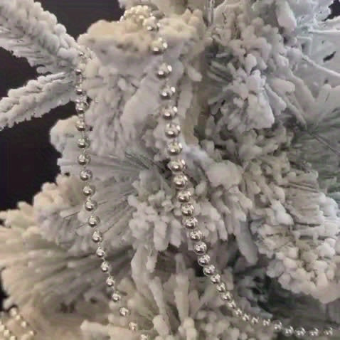 Vianočný girland s guľatými perličkami – 3m