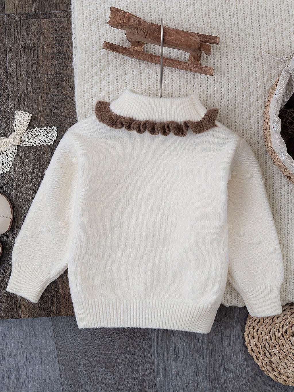 Detský sveter – biely