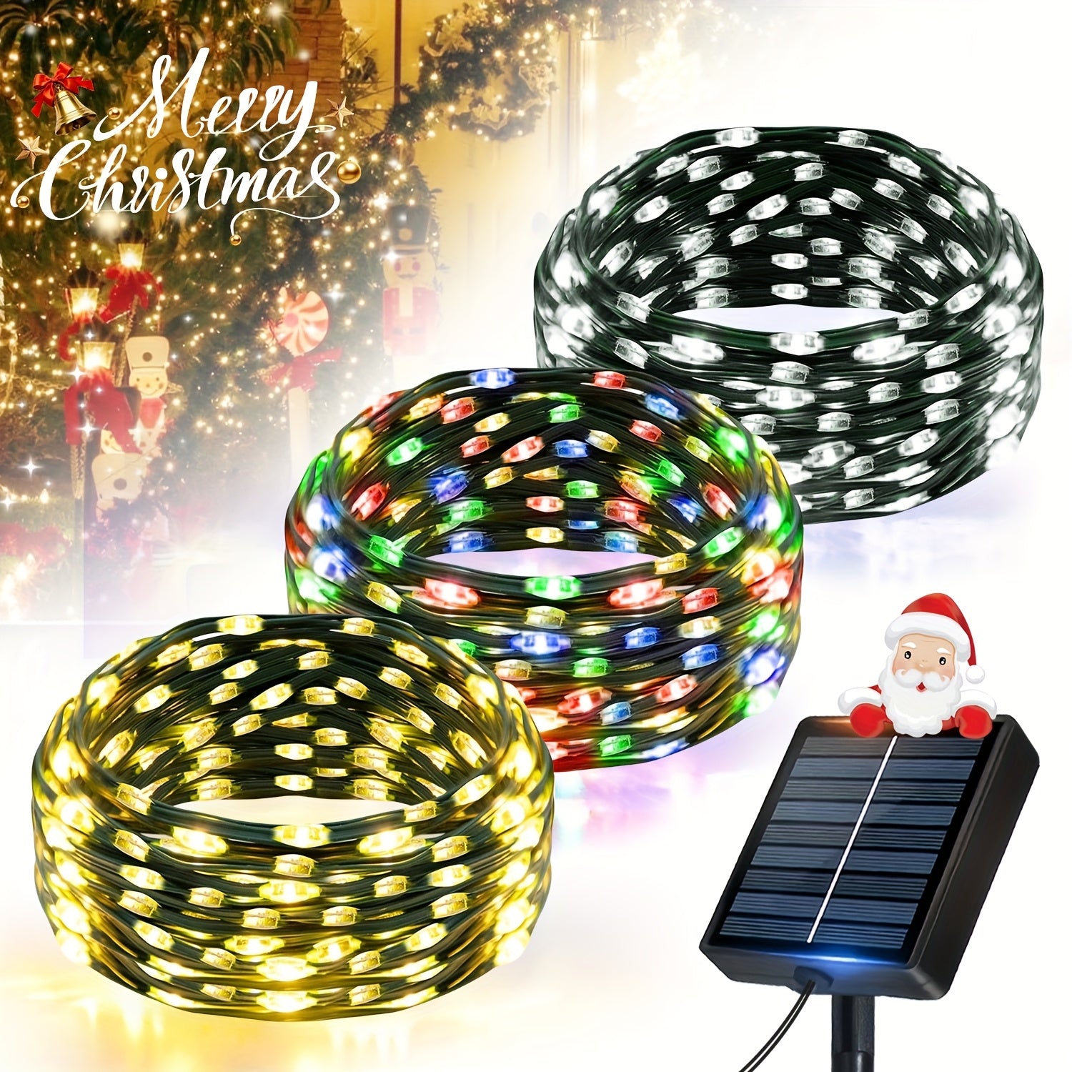 Solárne vonkajšie dekoratívne svetlo – 10/20/30m