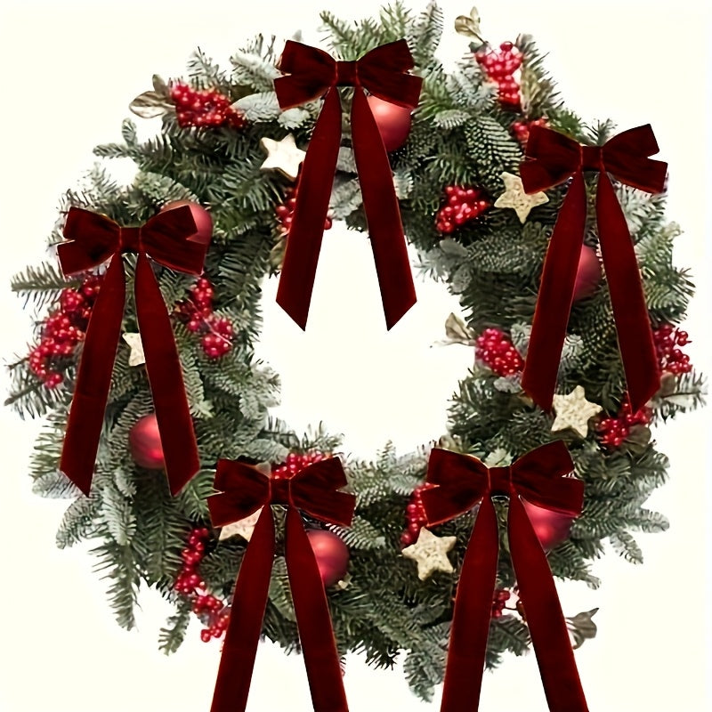 Vianočné mašle – červené