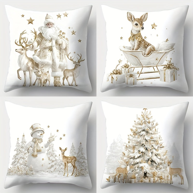 Vianočné obliečky na vankúše – 4ks