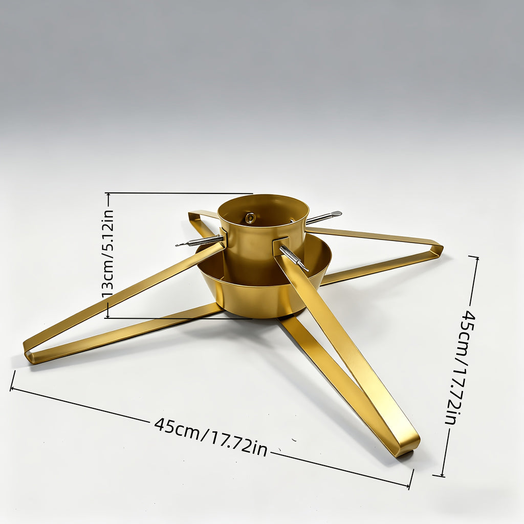 Stojan na vianočný stromček – zlatý