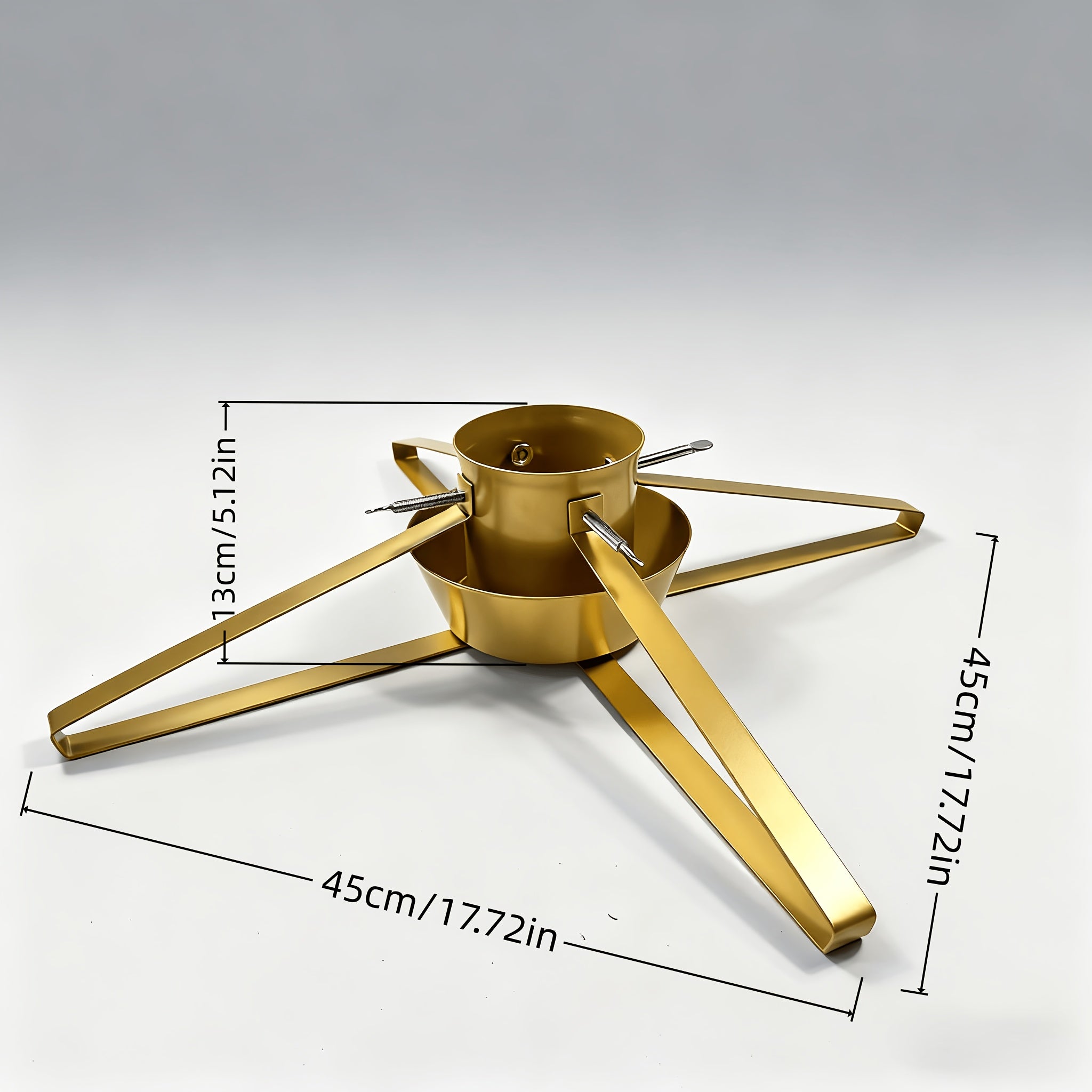 Stojan na vianočný stromček – zlatý