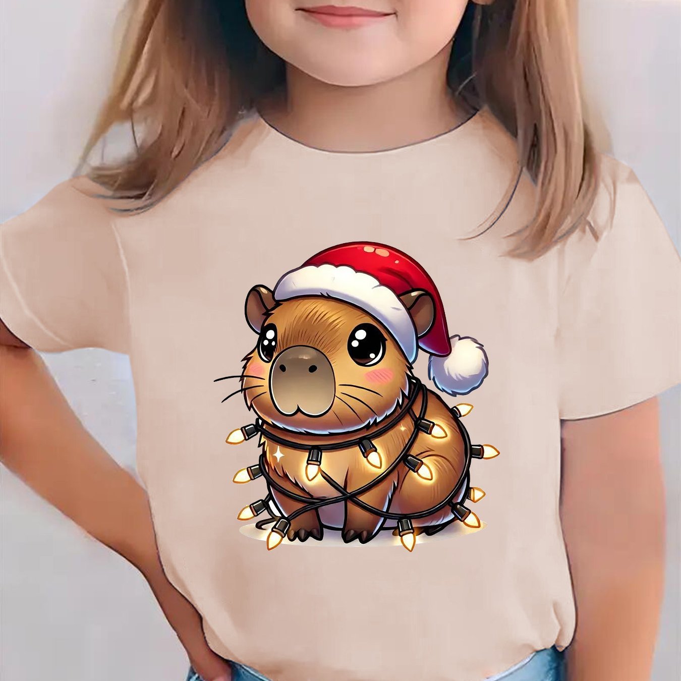 Detské tričko – s potlačou kapybary