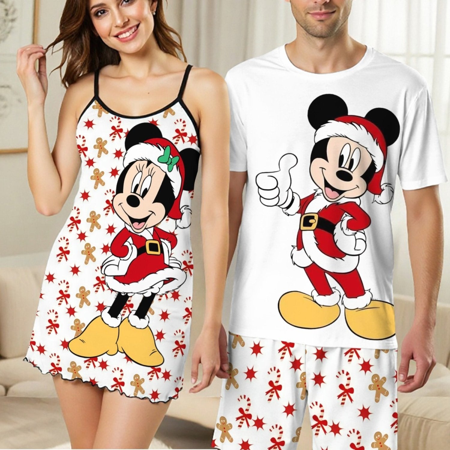 Pyžamo Mickey & Minnie Mouse – Vianočné
