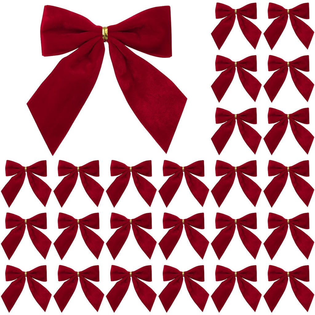 Vianočné mašle – burgundské