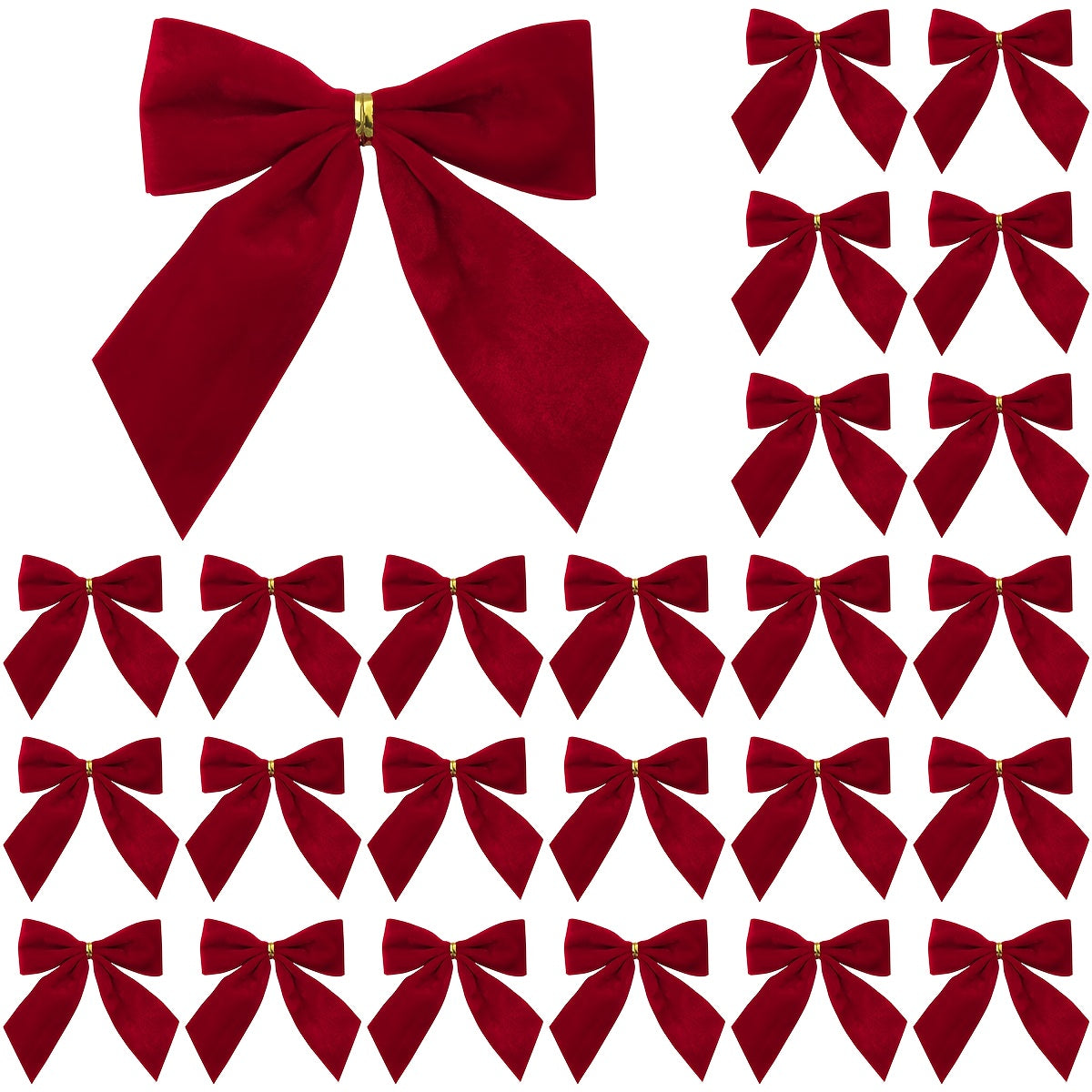 Vianočné mašle – burgundské