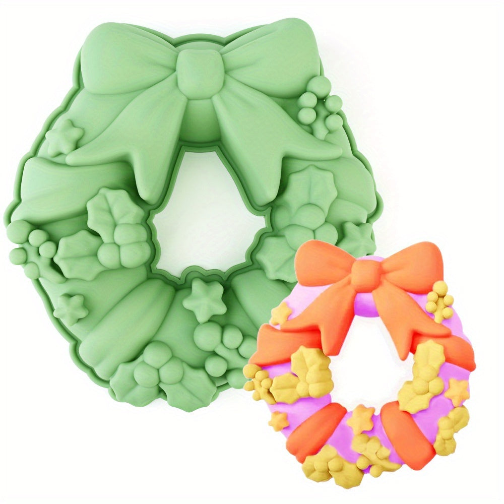 Silikónová forma na vianočný veniec – zelená