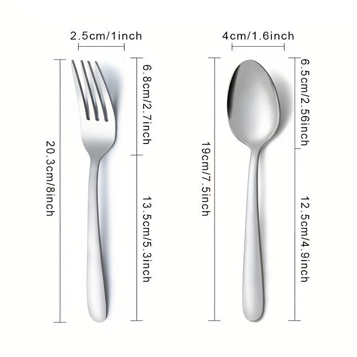 Príbory – 36 ks vidličiek a 36 ks lyžíc
