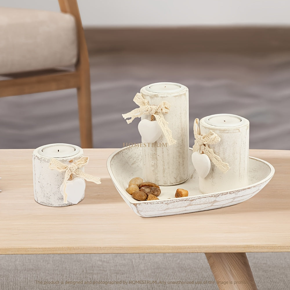 Súprava svietnikov – biela