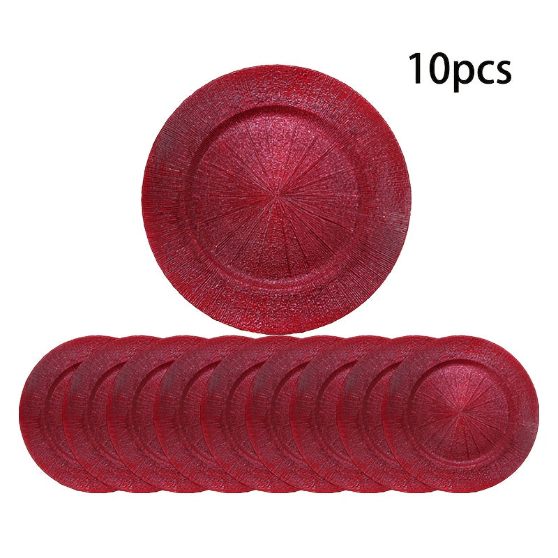 Servírovacie taniere – červené