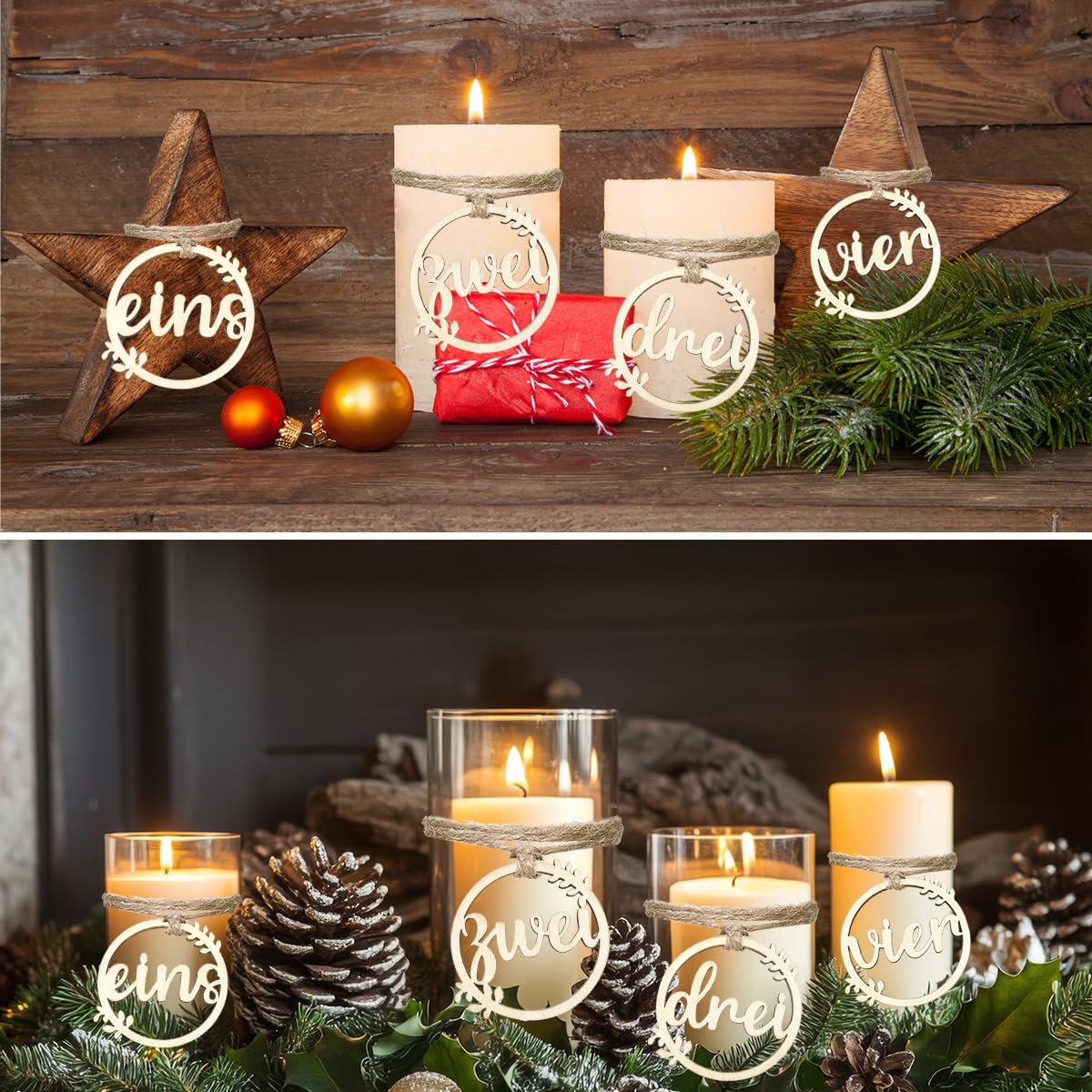 Adventný veniec – drevený