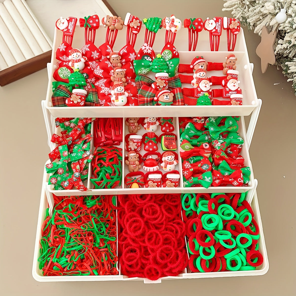 Vianočné doplnky do vlasov – 784ks