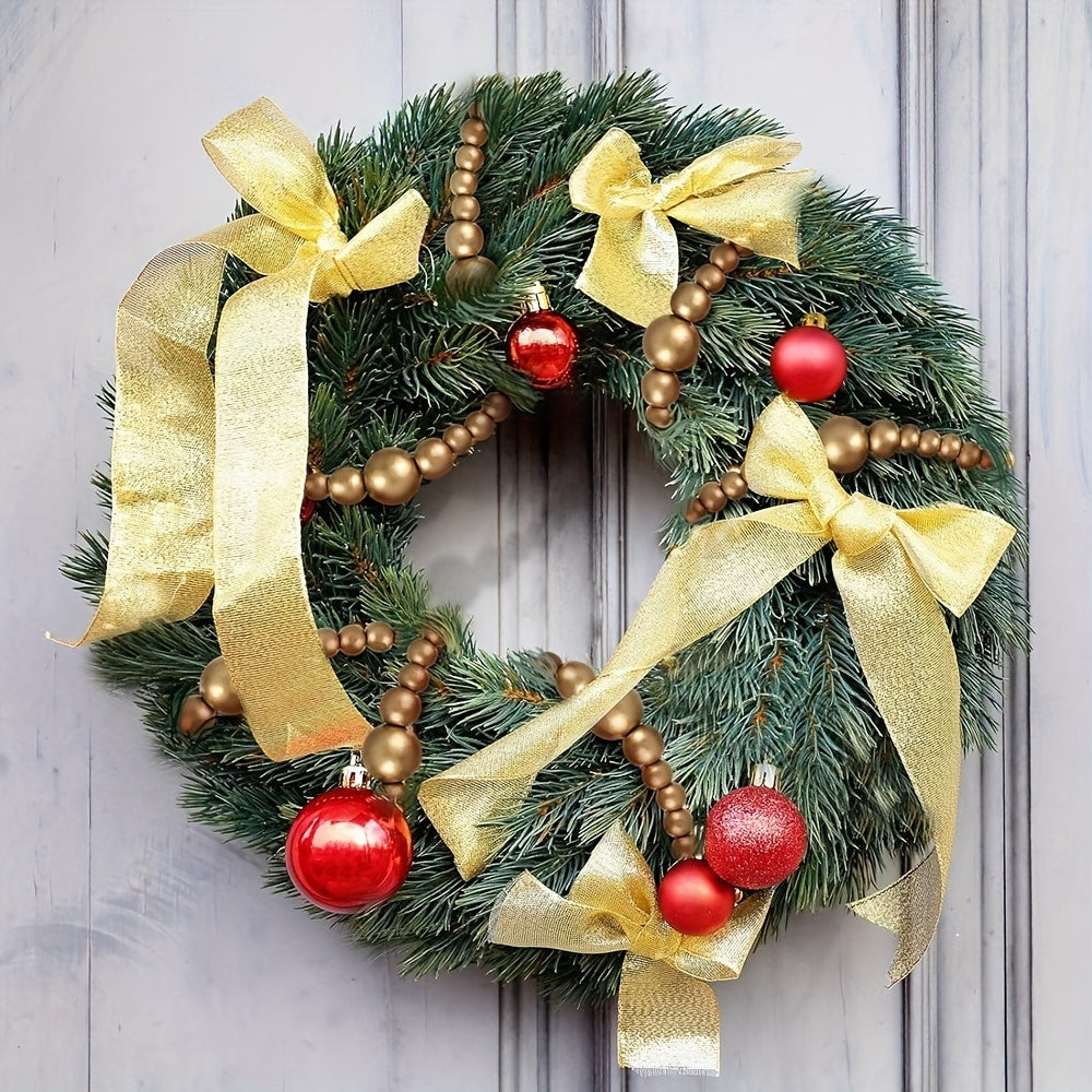 Vianočná girlanda – drevené korálky