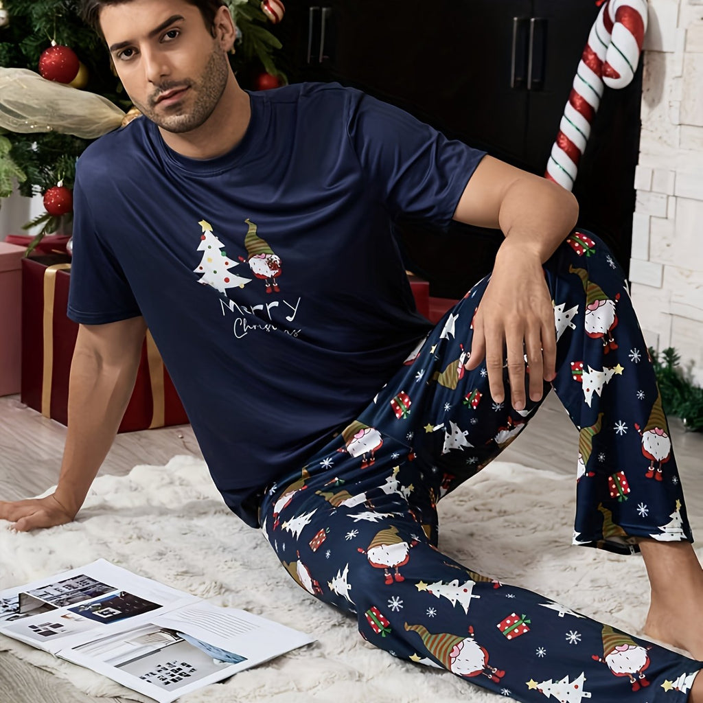 Pánske vianočné pyžamo – s potlačou