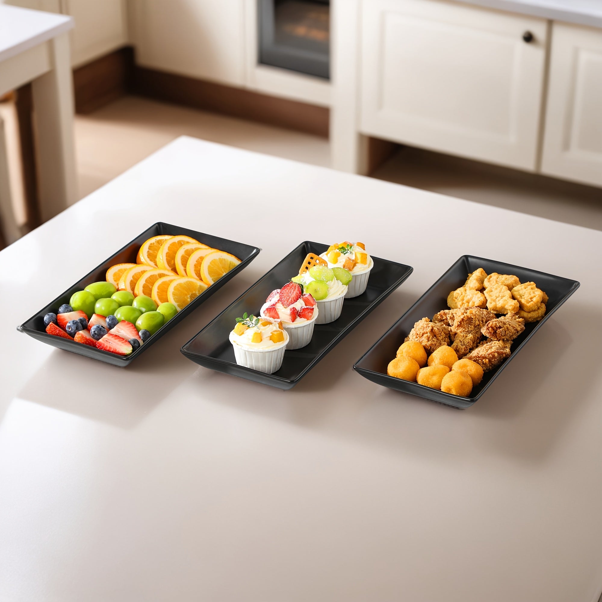 Podnos na ovocie – čierny zlatý