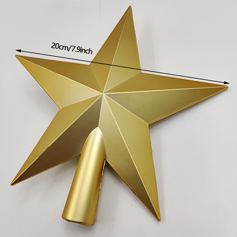 Vianočná hviezda na stromček – zlatá