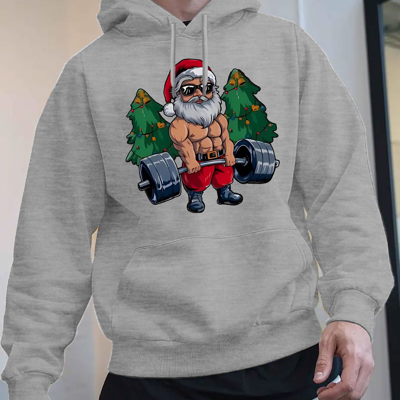 Mikina s kapucňou – Vianočný Santa Claus