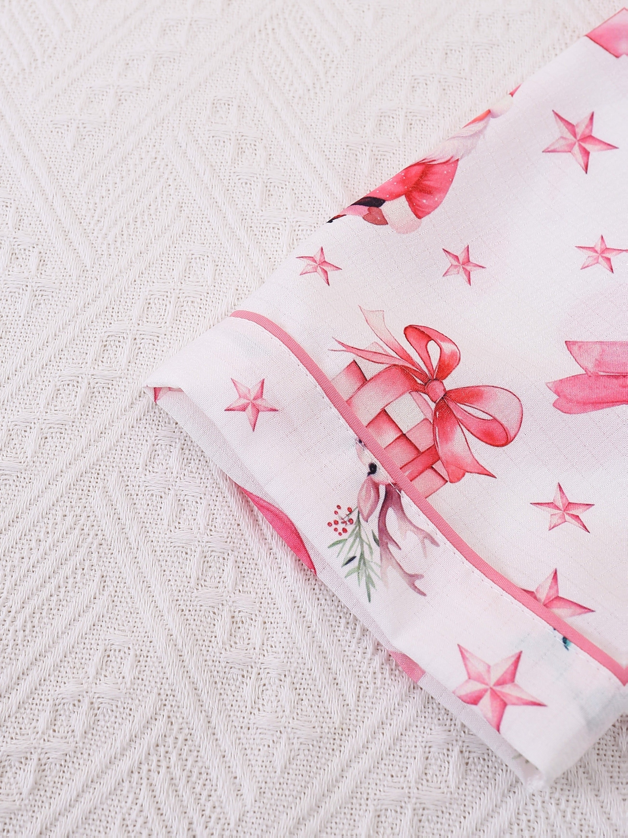 Vianočné pyžamo pre dievčatá – ružové a červené