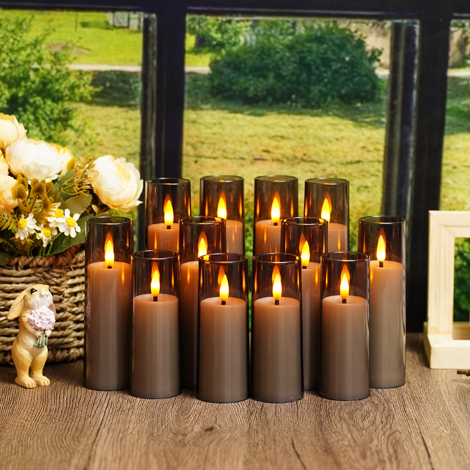 LED sviečky – 12ks rôzne farby