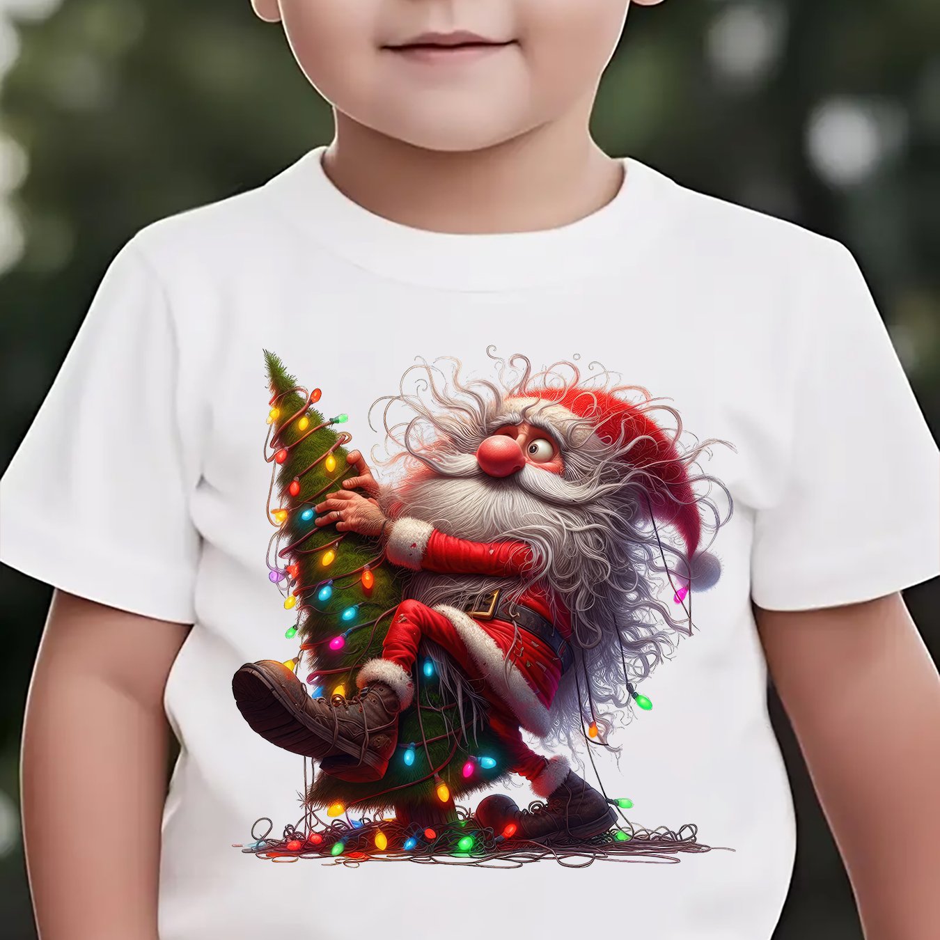 Tričko pre deti – Santa Claus a sobi