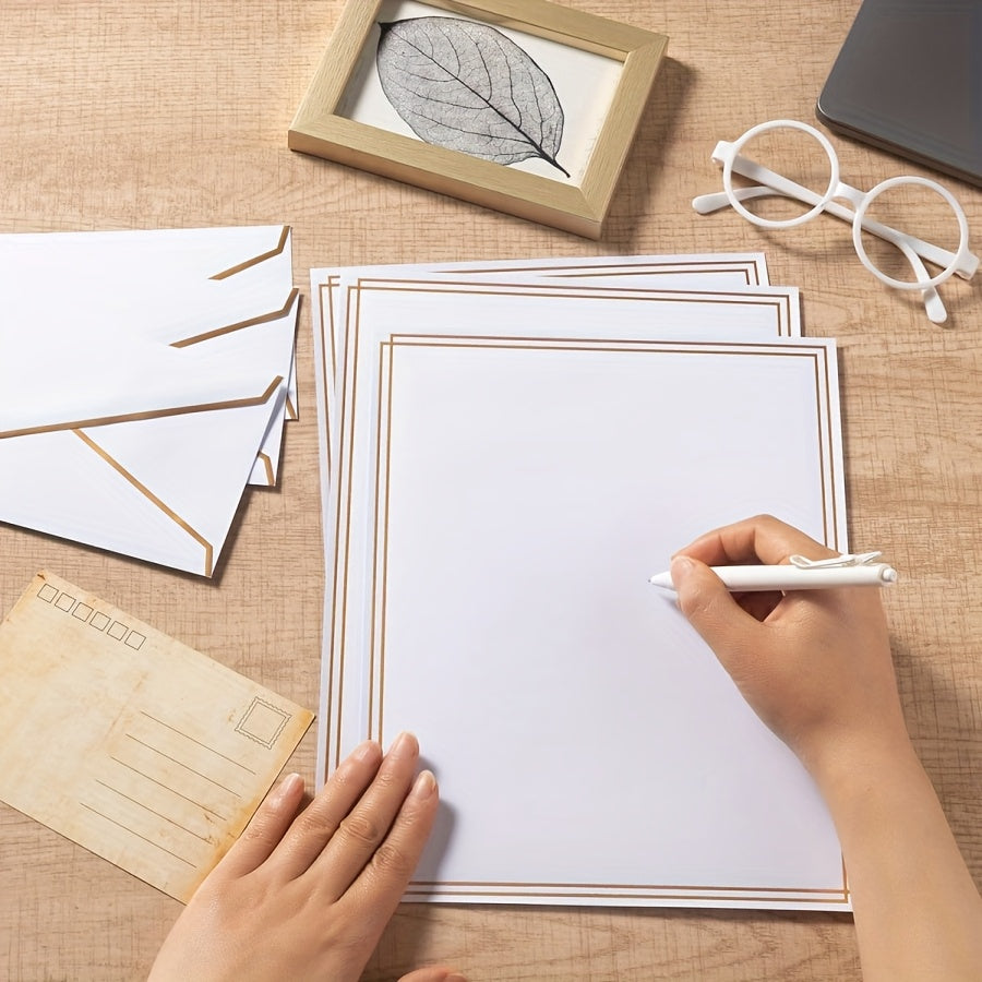 Súprava kancelárskych potrieb – biela