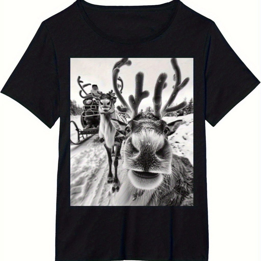 Tričko s vtipným sobom – čierne