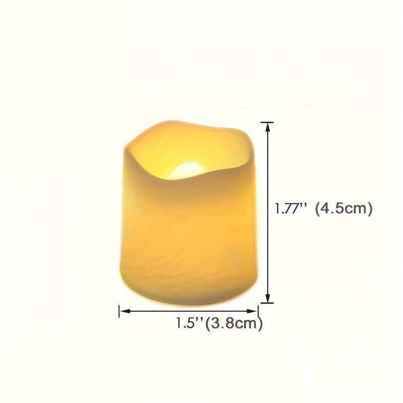 LED sviečky – teplá žltá