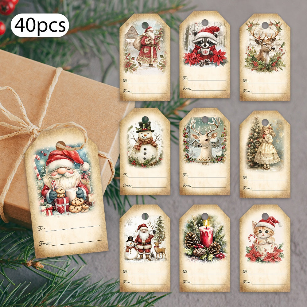 Vianočné darčekové štítky – 40ks