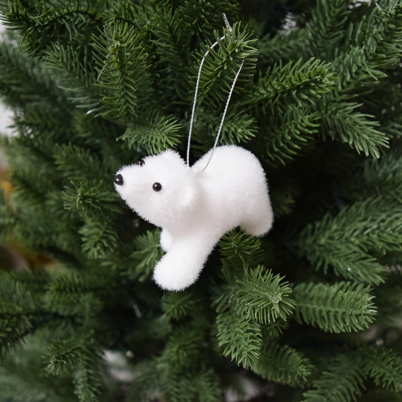 Vianočné ozdoby – biele medvede