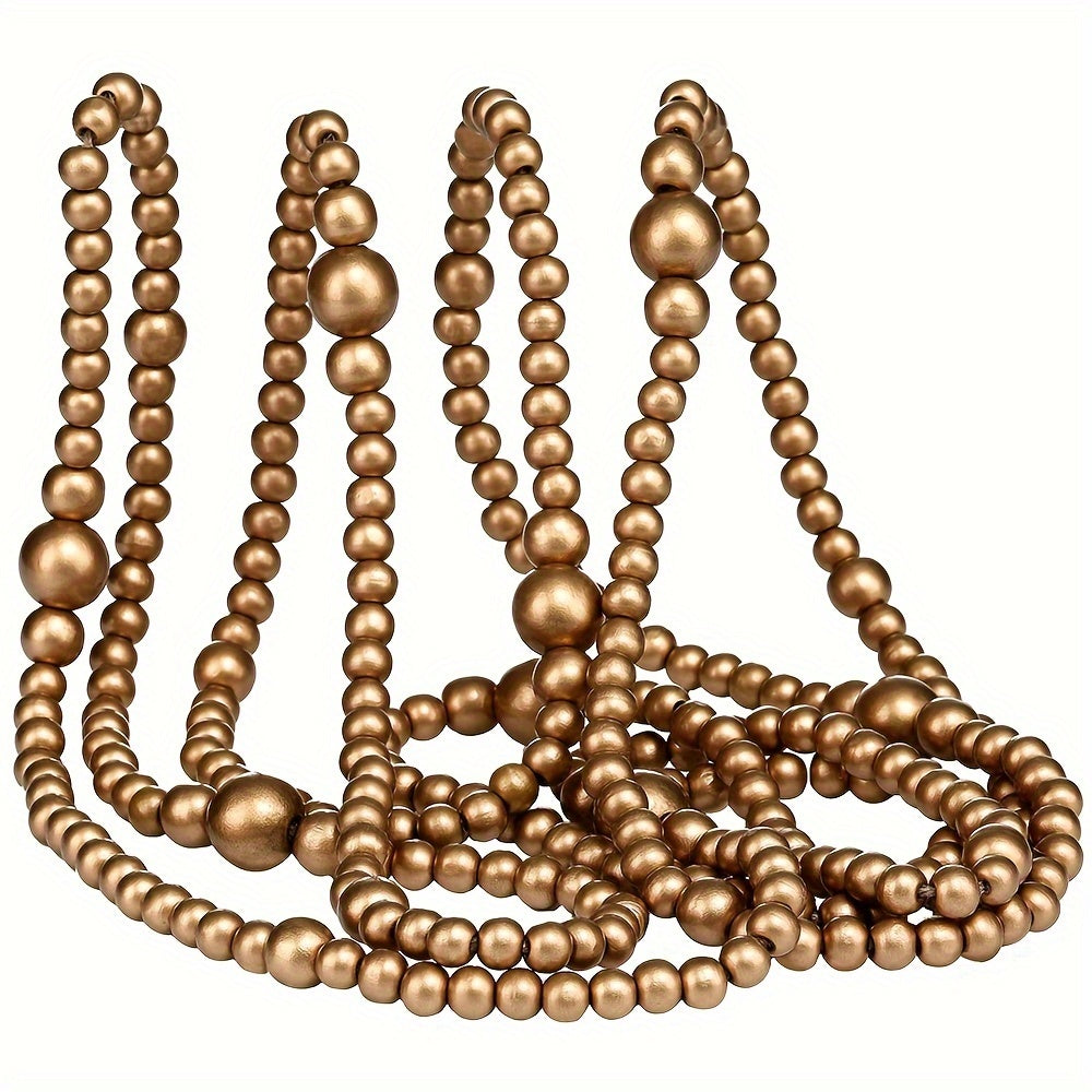 Vianočná girlanda – drevené korálky