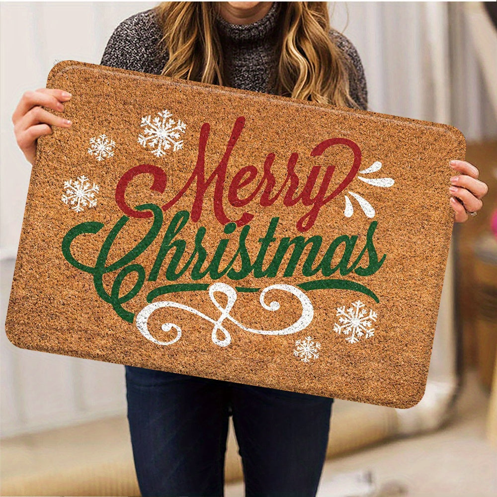 Vianočná rohožka – červená a zelená