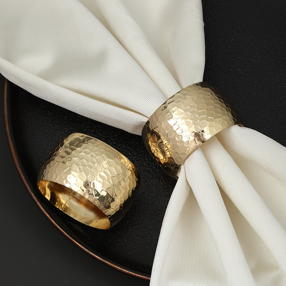 Kovové obrúčky na servítky – zlaté