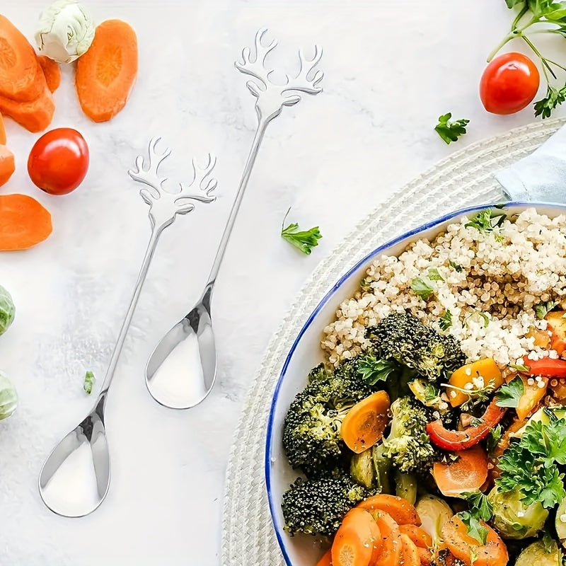 Súprava lyžíc sobíkov – zlatá a strieborná