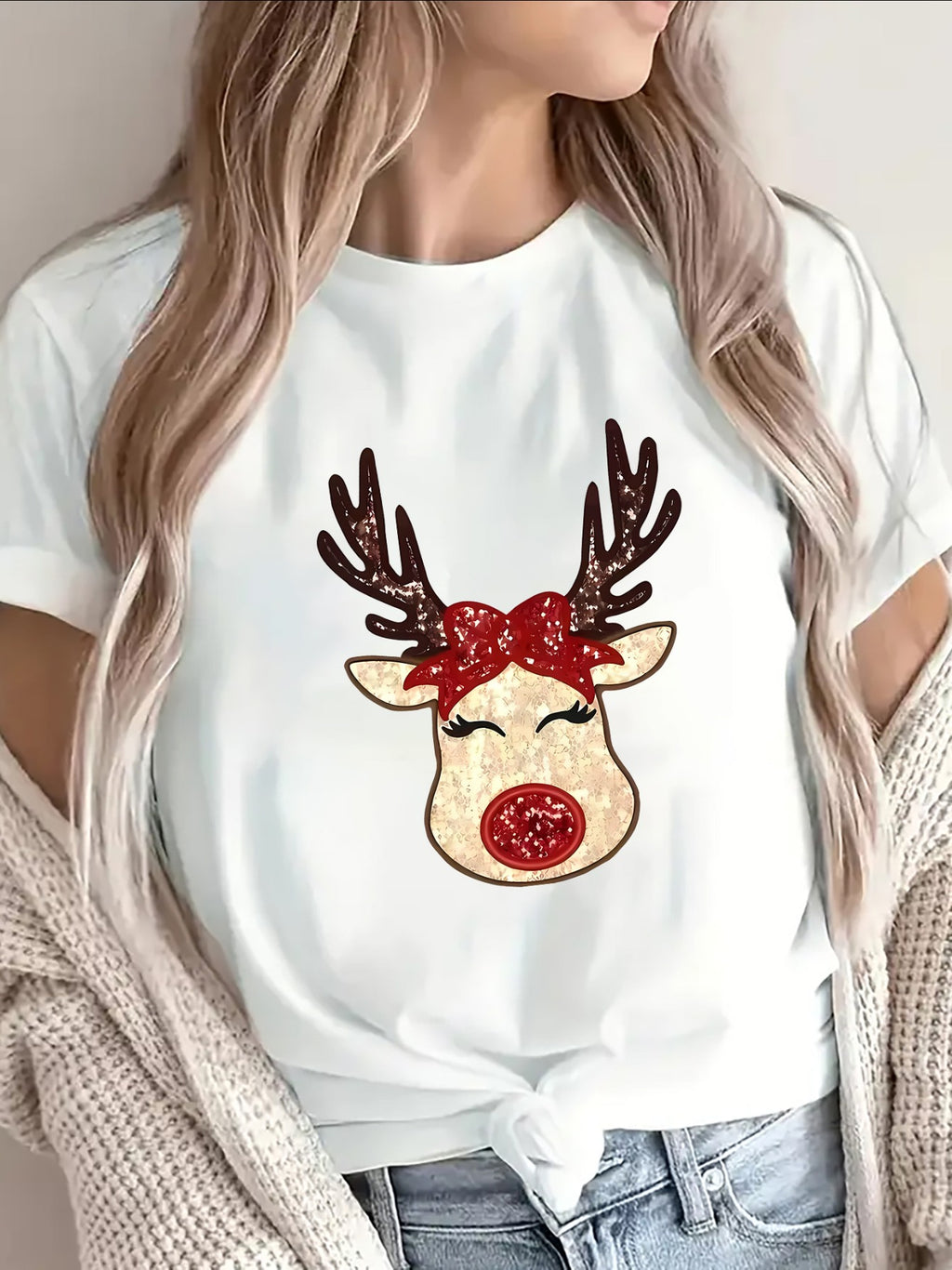 Vianočný tričko – biele