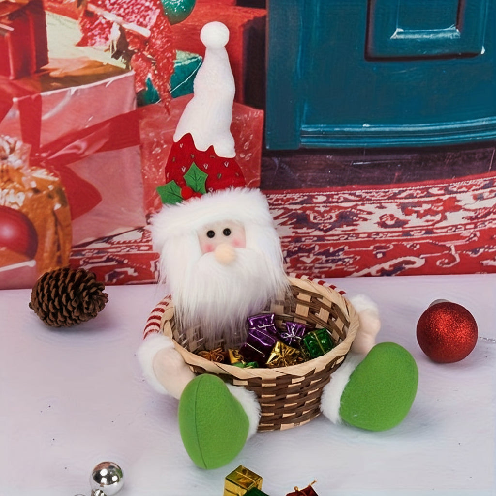 Vianočný košík – snehuliak
