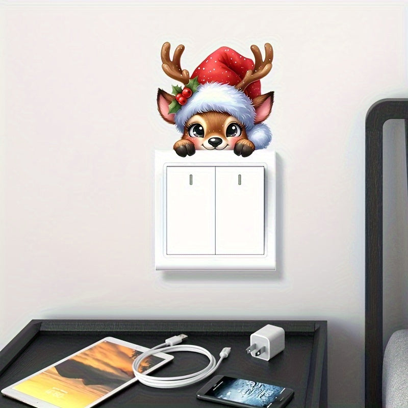 Nálepka na vypínač – sobí vzor