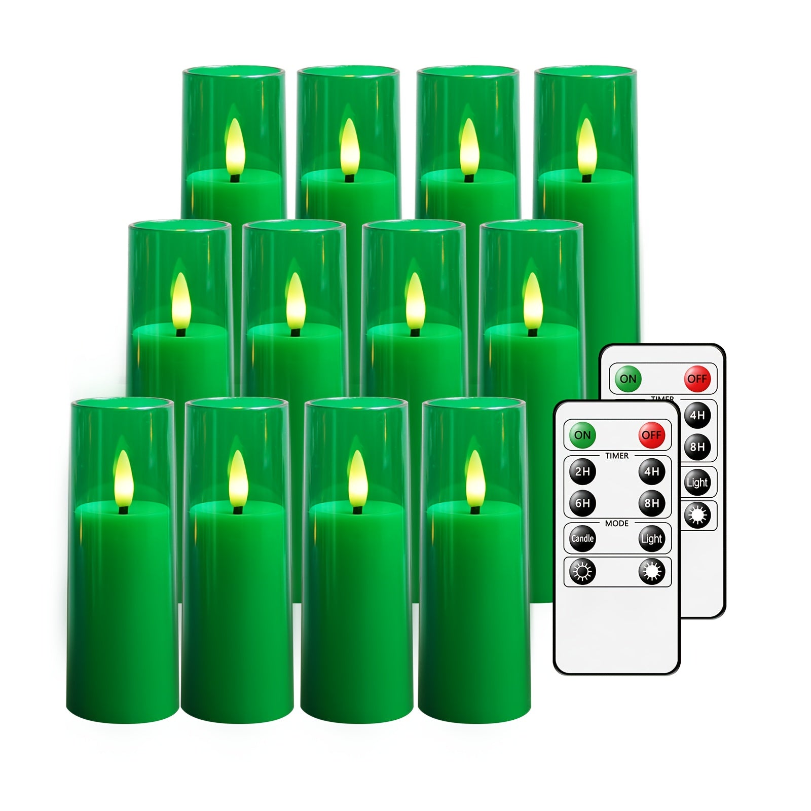 LED sviečky – 12ks rôzne farby